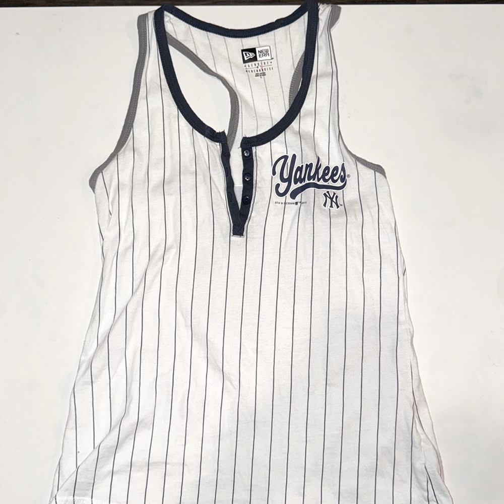 NY Yankees pinstripe Judge tank